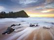 Incoming Waves At Sunset, Hope Cove, South Hams, Devon, England, United Kingdom, Europe by Adam Burton Limited Edition Print