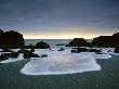 Foamy Wave Rolls Up Rocky Beach, Californian Coastline, Usa by Bob Cornelis Limited Edition Pricing Art Print