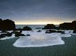 Foamy Wave Rolls Up Rocky Beach, Californian Coastline, Usa by Bob Cornelis Limited Edition Print