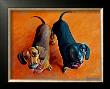 Double Dachsies by Robert Mcclintock Limited Edition Print