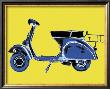 Vespa On Yellow by Myrjam Tell Limited Edition Print