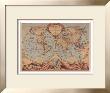 World Map From 18Th Century by Bourgoin Limited Edition Print