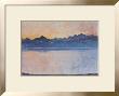 Lake Geneva With Mont Blanc In The Morning Light, C.1918 by Ferdinand Hodler Limited Edition Print