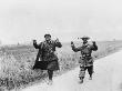 Two Happy Drunk French Prisoners, Taken By The Germans In France During World War Ii by Robert Hunt Limited Edition Print