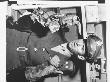 Uniformed Actor And Pilot, Colonel Jimmy Stewart Holding Rough Wooden-Headed Hand Puppets by Peter Stackpole Limited Edition Print