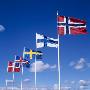Flags Of Scandinavian Countries by Jan Rietz Limited Edition Print