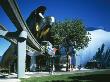 Experience Music Project In Seattle, Washington, Usa, 2000, Exterior With Elevated Train by John Edward Linden Limited Edition Print