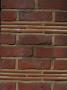 Backgrounds - Detail Of Red Clay Brick Tile And Mortar Wall Stretcher Bond With Tile Course by Natalie Tepper Limited Edition Pricing Art Print