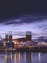 Lowry Arts Centre, Salford Quays, Manchester, Exterior At Dusk With Reflection Of Light In Water by Richard Bryant Limited Edition Pricing Art Print