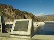 Hoover Dam Plaque Showing The Dividing Line Between Nevada And Arizona States by Richard Williamson Limited Edition Print