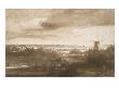 Vue Panoramique D'une Plaine Avec Un Moulin À Vent by Rembrandt Van Rijn Limited Edition Pricing Art Print