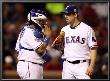 Texas Rangers V. San Francisco Giants, Game 5:  (L-R) Bengie Molina #11 And Cliff Lee #33 by Ronald Martinez Limited Edition Print