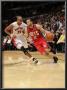 New Jersey Nets V Toronto Raptors: Jordan Farmar And Leandro Barbosa by Ron Turenne Limited Edition Pricing Art Print