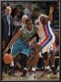 New Orleans Hornets V Detroit Pistons: Chris Paul And Jason Maxiell by Allen Einstein Limited Edition Pricing Art Print