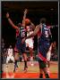 Atlanta Hawks V New York Knicks: Amar'e Stoudemire And Al Horford by Jeyhoun Allebaugh Limited Edition Pricing Art Print