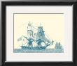 Sailing Ships In Blue Ii by Jean Jerome Baugean Limited Edition Print