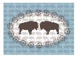 Blue Buffalo Belt Buckle by Avalisa Limited Edition Pricing Art Print