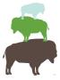 Green Buffalo by Avalisa Limited Edition Print