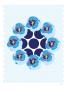 Blue Wreath by Avalisa Limited Edition Print