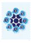 Blue Wreath by Avalisa Limited Edition Print