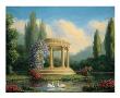 Garden With Swans And Gazebo by Tim Ashkar Limited Edition Print