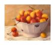 Cherries In Blue And White Bowl by Sally Wetherby Limited Edition Print
