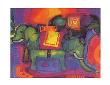 Regenbogenelefanten by Kurt Freundlinger Limited Edition Pricing Art Print