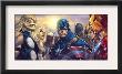Ultimates 3 #5 Cover: Captain America, Hawkeye, Black Panther, Iron Man, Wasp, Thor And Sif by Joe Madureira Limited Edition Print