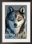 Wolf Up Close - Petersburg, Alaska, C.2009 by Lantern Press Limited Edition Pricing Art Print