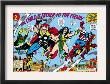 Giant-Size Avengers #1 Group: Thor, Captain America, Iron Man, Vision And Mantis Flying by Rich Buckler Limited Edition Pricing Art Print