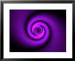 Abstract Swirl Design On Purple Background by Albert Klein Limited Edition Print