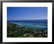 Aerial View Of Moorea Showing Village And Reefs by Barry Winiker Limited Edition Print