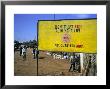 Aids Sign In The Village Of Gimbii, Oromo Country, Welega State, Ethiopia, Africa by Bruno Barbier Limited Edition Print