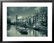 Prinsengracht And Westerkerk In The Background, Amsterdam, Holland by Michele Falzone Limited Edition Print