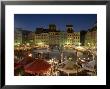 Street Performers, Cafes And Stalls At Dusk, Old Town Square (Rynek Stare Miasto), Warsaw, Poland by Gavin Hellier Limited Edition Print