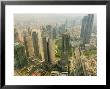 Aerial View From Oriental Pearl Tower Of Lujiazui Finance And Trade Zone, Shanghai, China, Asia by Jochen Schlenker Limited Edition Print