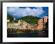 Sea Approach To Town In The Cinque Terre, Vernazza, Liguria, Italy by Diana Mayfield Limited Edition Print