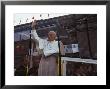 Pope John Paul Ii Waves From His Bulletproof Vehicle, Warsaw, Poland by James L. Stanfield Limited Edition Print