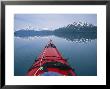 Kayak Plies Calm Waters Where Mountains Seem To Meet The Water by Bill Hatcher Limited Edition Print