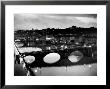 Bridges Across The Arno River At Night by Alfred Eisenstaedt Limited Edition Pricing Art Print