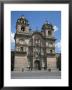 Baroque Facade On Plaza De Armas, Jesuit Church Of La Compania, Cuzco, Peru by Tony Waltham Limited Edition Print