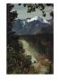 A Camper Rolls Down A Dirt Road Below High Mountains In Alaska by W. E. Garrett Limited Edition Pricing Art Print