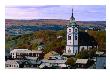 Church Tower Above Town Buildings, Roros, Sor-Trondelag, Norway by Anders Blomqvist Limited Edition Print