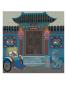 Stone Lion And Rickshaw Gate by Chen Lian Xing Limited Edition Print