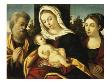 The Holy Family With Saint Catherine by Andrea Previtali Limited Edition Print