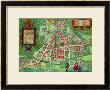 Map Of Cambridge, From Civitates Orbis Terrarum By Georg Braun And Frans Hogenberg, Circa 1572 by Joris Hoefnagel Limited Edition Print