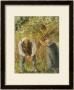 Farm Labourers Planting Stakes, 1902 by Camille Pissarro Limited Edition Print