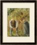 Farm Labourers Planting Stakes, 1902 by Camille Pissarro Limited Edition Print