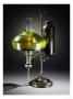 A Favrile Glass And Bronze Student Desk Lamp by Maurice Bouval Limited Edition Print