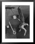 Intercollegiate Champion Gymnast Newt Loken On Flying Rings Doing Reverse Flyaway With Half Twist by Gjon Mili Limited Edition Print